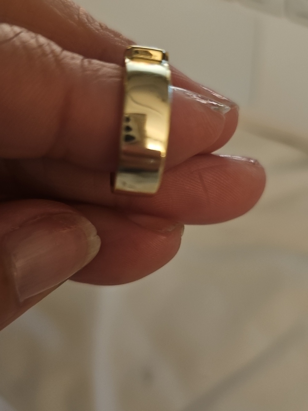 Melinda Maria Gold Blue Opal Ring Sz 5 - Picture 7 of 7